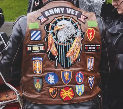 Biker Leather Jacket Patches